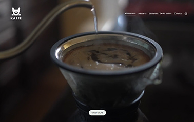 kaffe website example